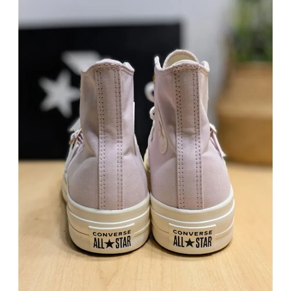 Converse CTAS Lift Platform Summit Pink Buckle High Top Shoes Women's 9 NIB